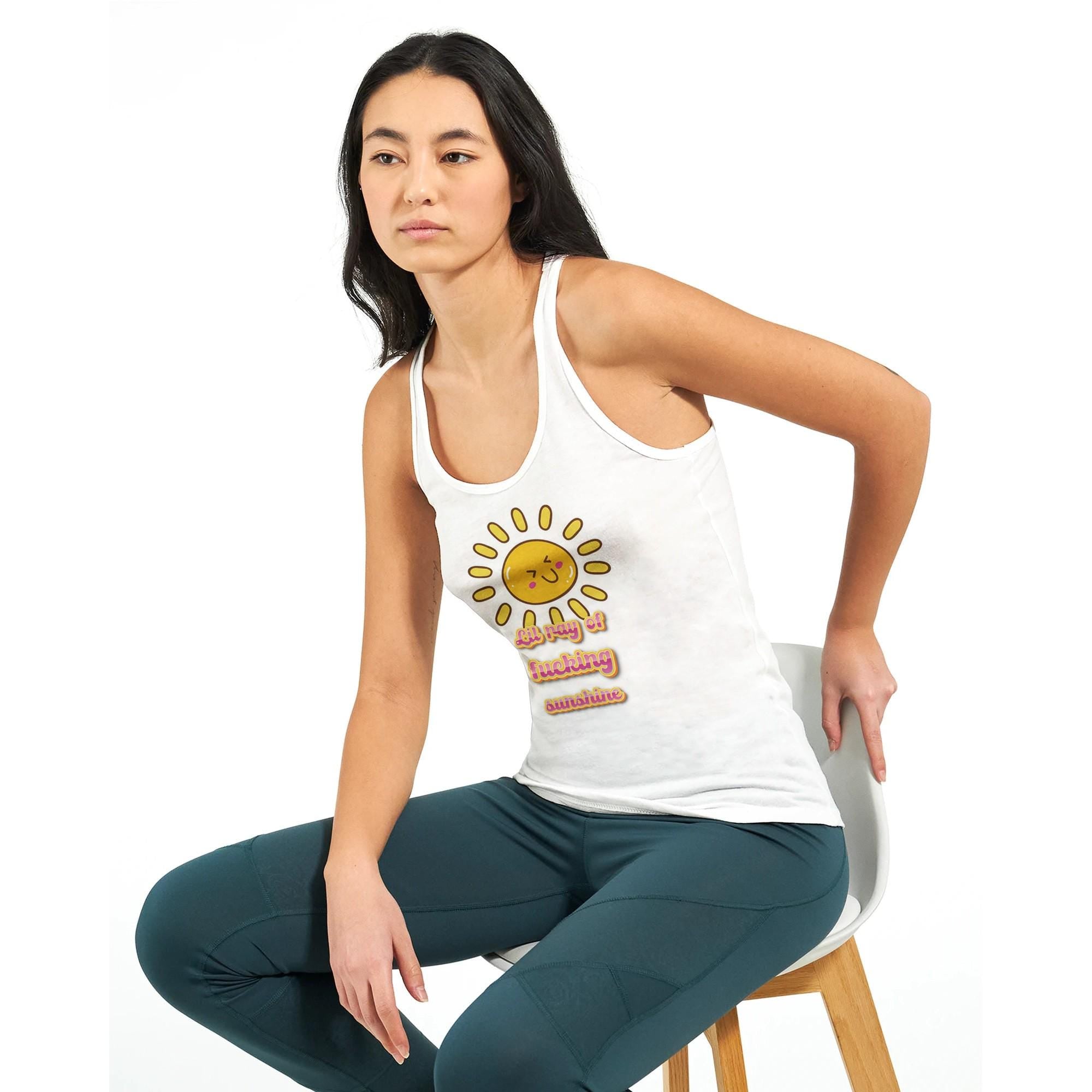 Women's graphic  Tank | Next Level 1533 White