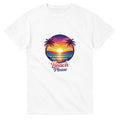 Womens summer tshirt beach tee printed palm tree graphic shirt