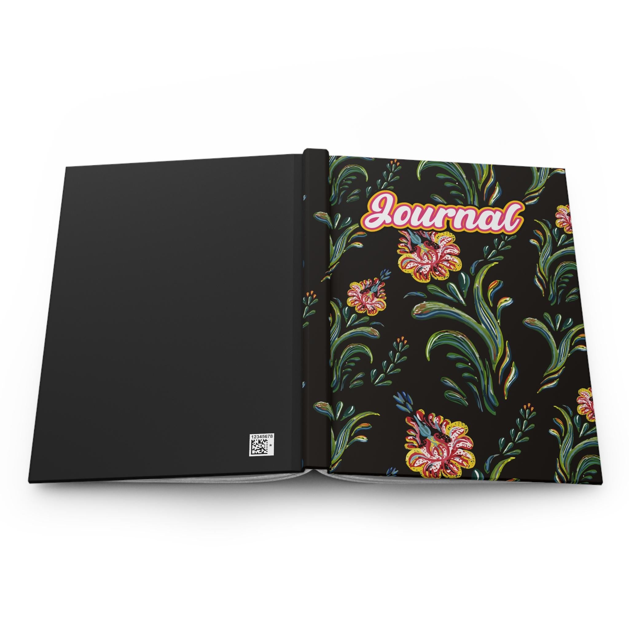 Floral Vintage Scroll Journal Hardcover