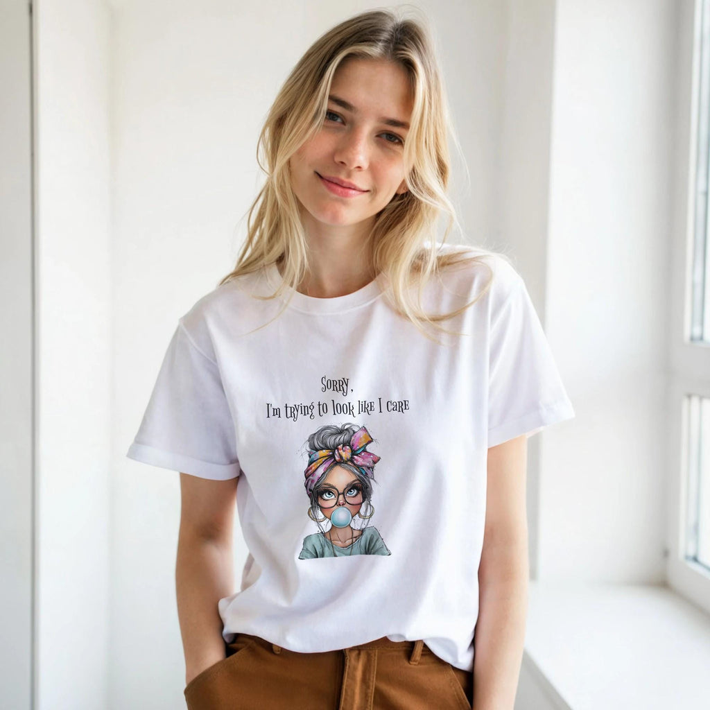 Funny Graphic Tee: Women's Casual Summer Top with Humorous Print