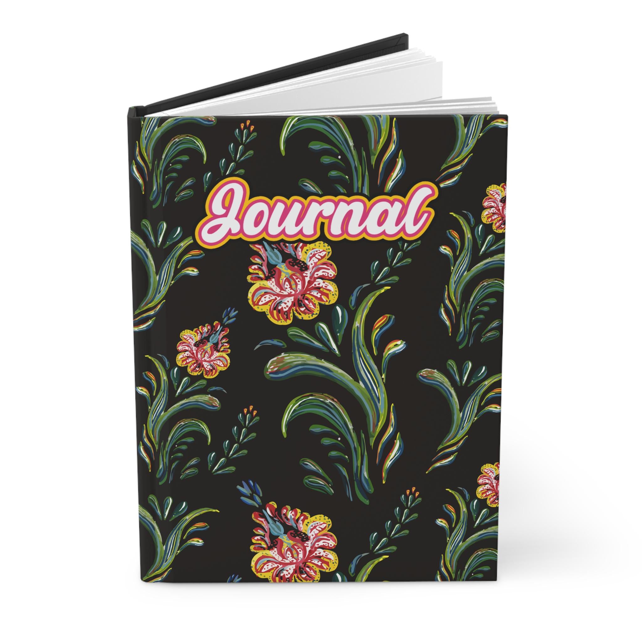 Floral Vintage Scroll Journal Hardcover