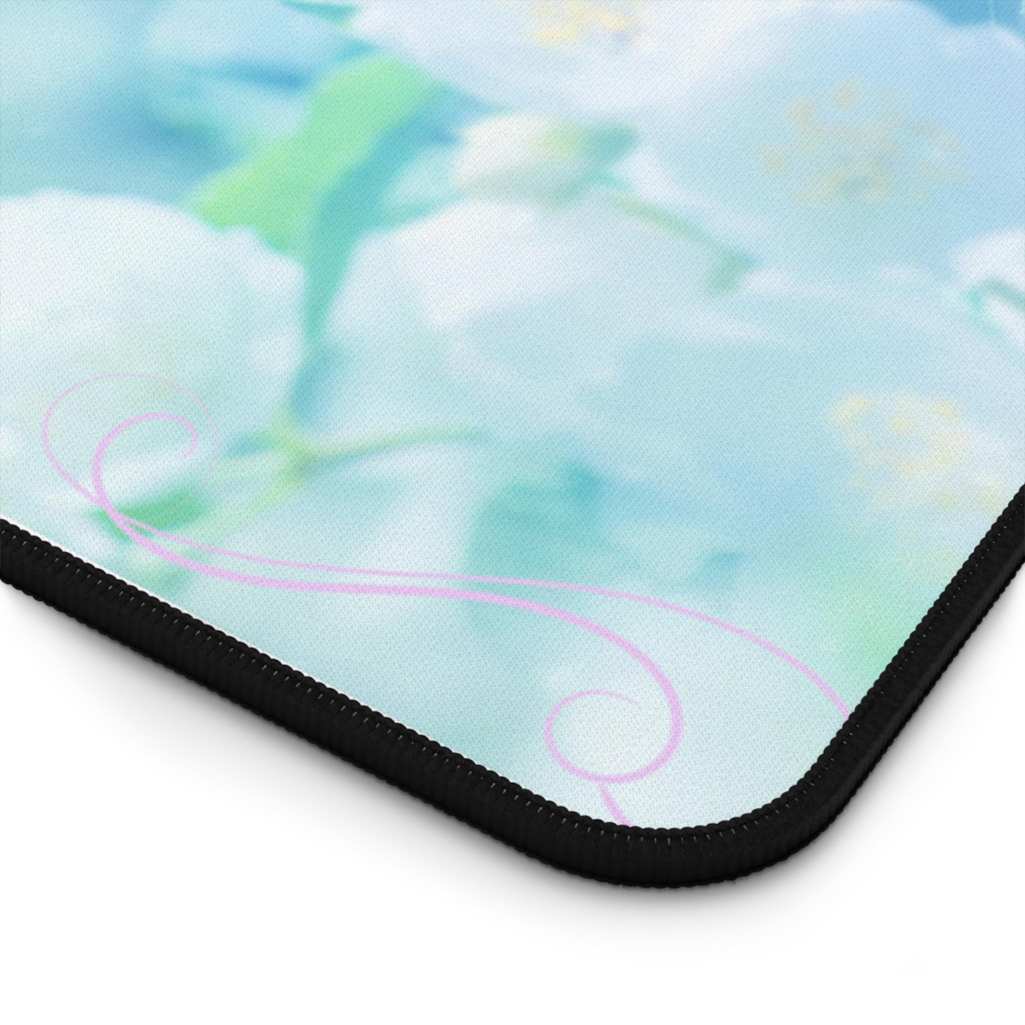 Everyday Is A New Beginning Desk Mat | Pastel Floral Mouse Pad