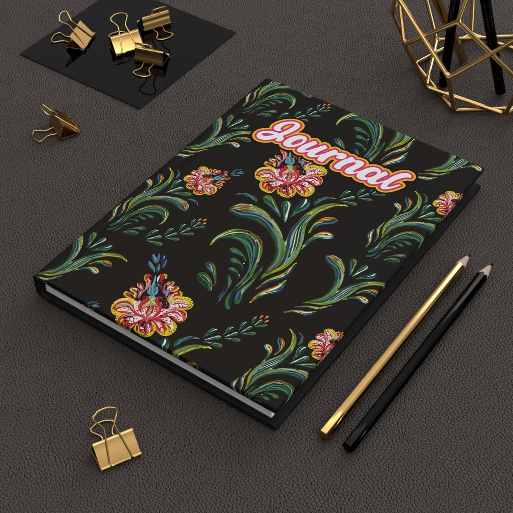 Floral Vintage Scroll Journal Hardcover
