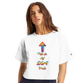 Women's Cropped Heritage Crewneck T-Shirt | Champion T453W White