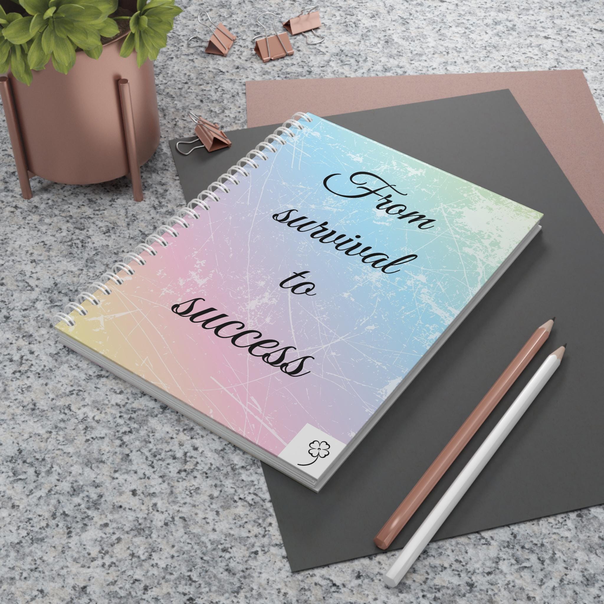 From survival to success women's Spiral Notebook/journal