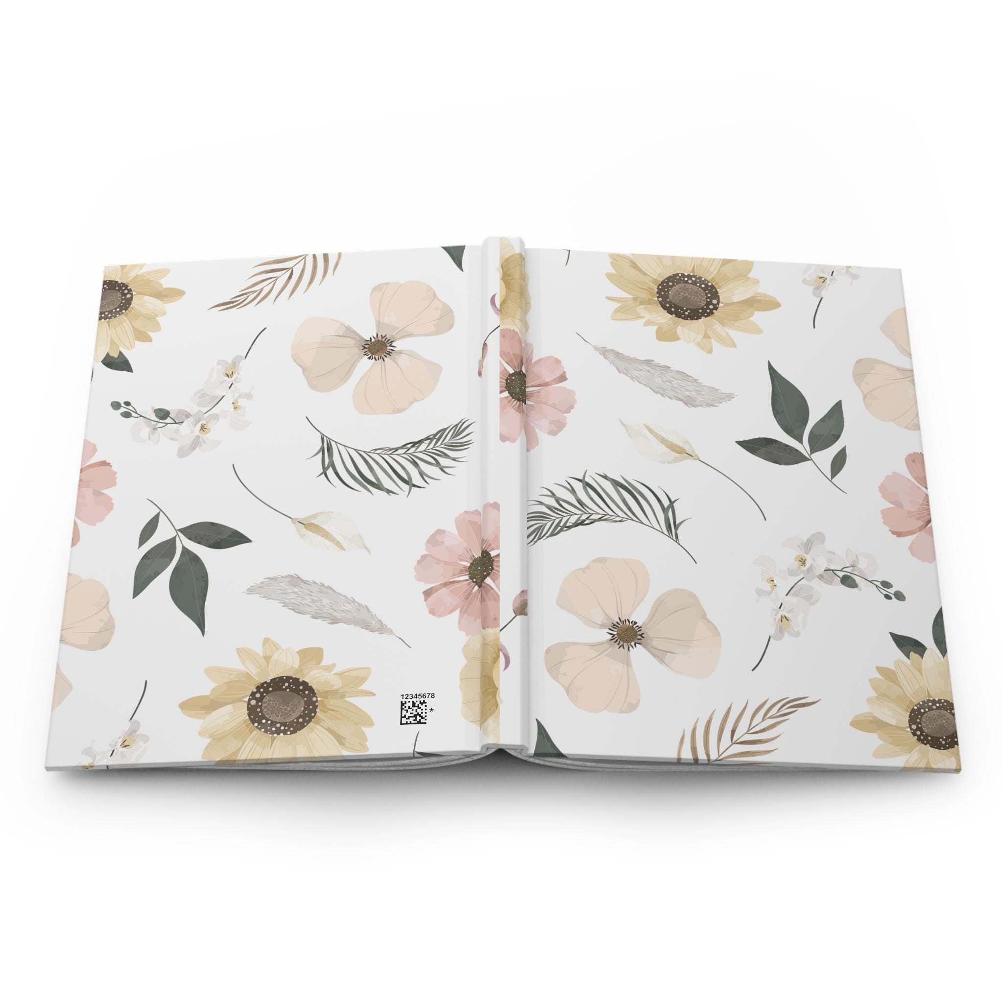Watercolor Wildflowers Hardcover Journal | Floral Notebook