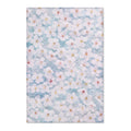 White Cherry Blossom Pattern Area Rug | Floral Spring Accent Rug