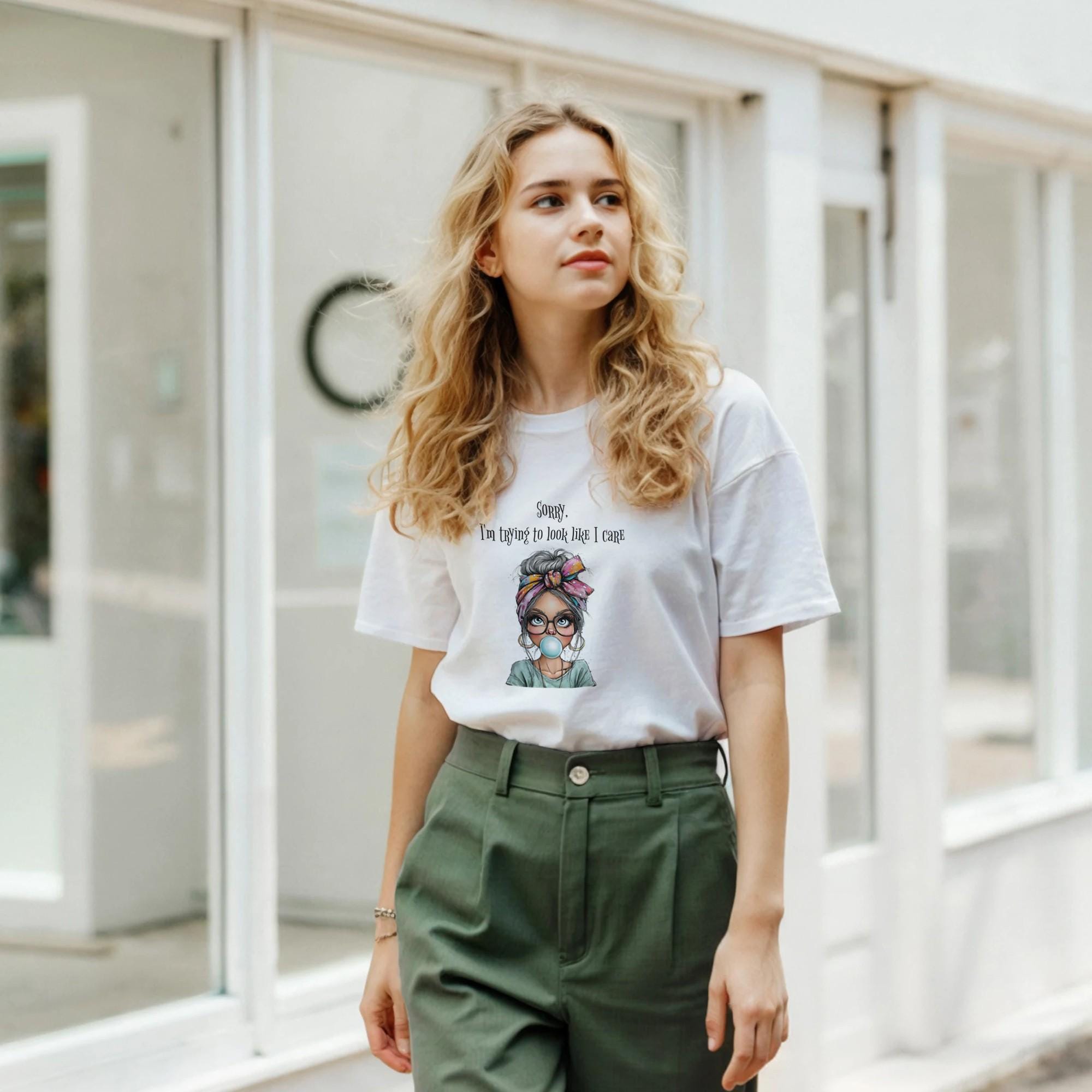 Funny Graphic Tee: Women's Casual Summer Top with Humorous Print