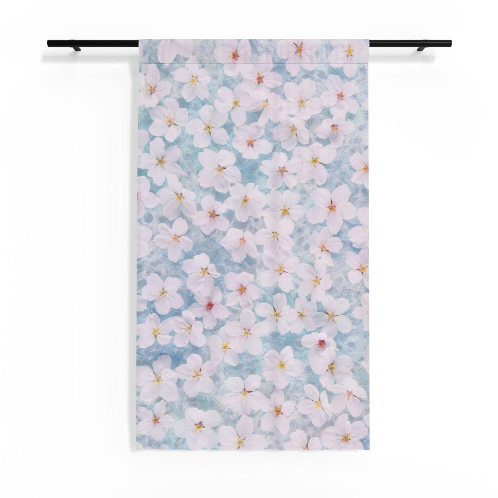 Soft Cherry Blossom Sheer Curtain | Floral Window Panel