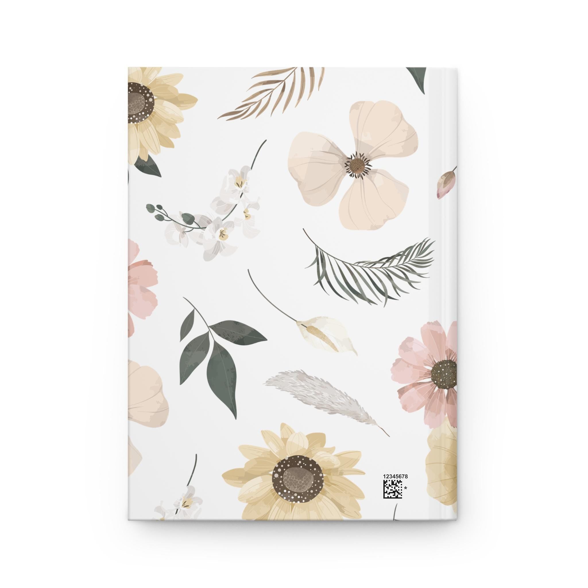 Watercolor Wildflowers Hardcover Journal | Floral Notebook