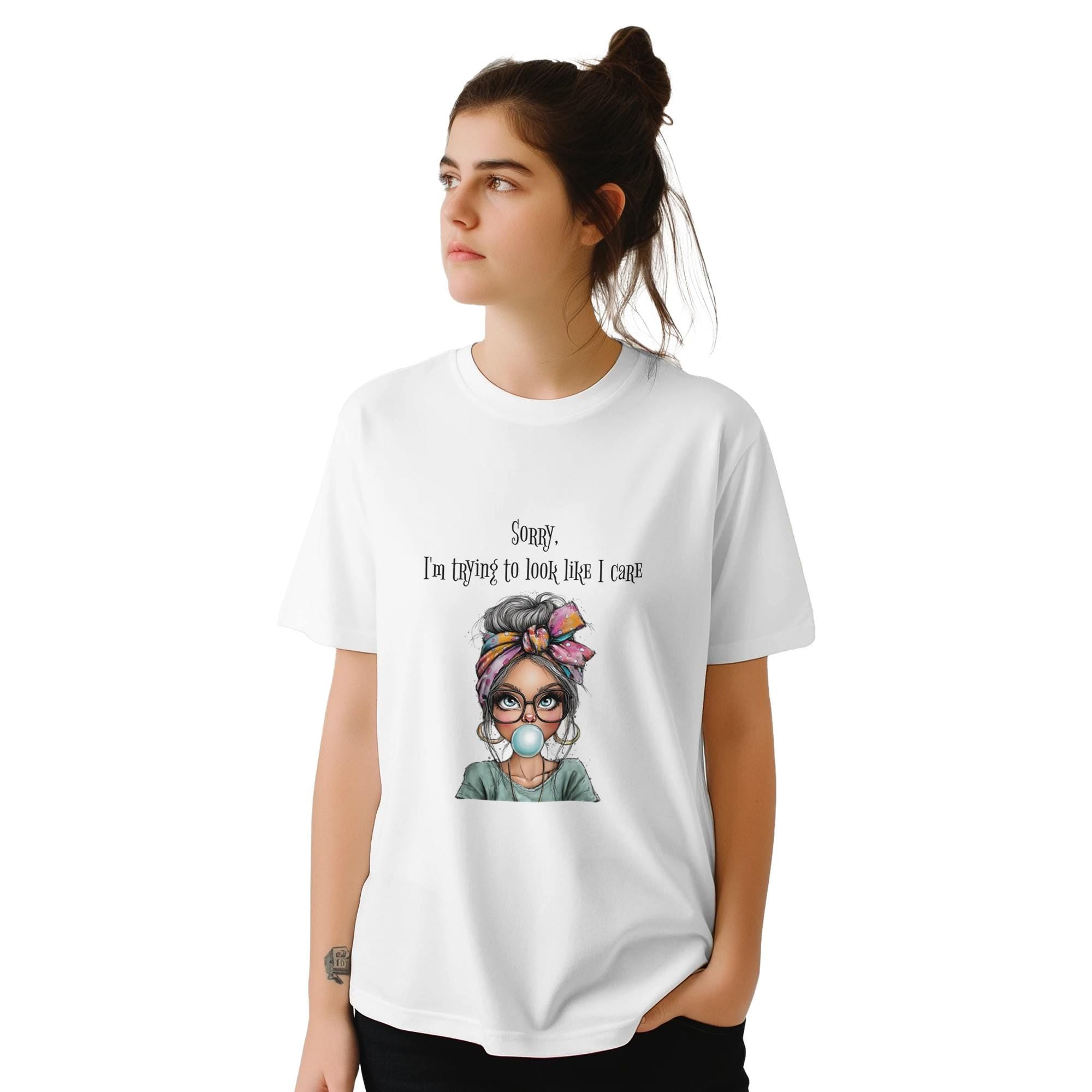 Funny Graphic Tee: Women's Casual Summer Top with Humorous Print