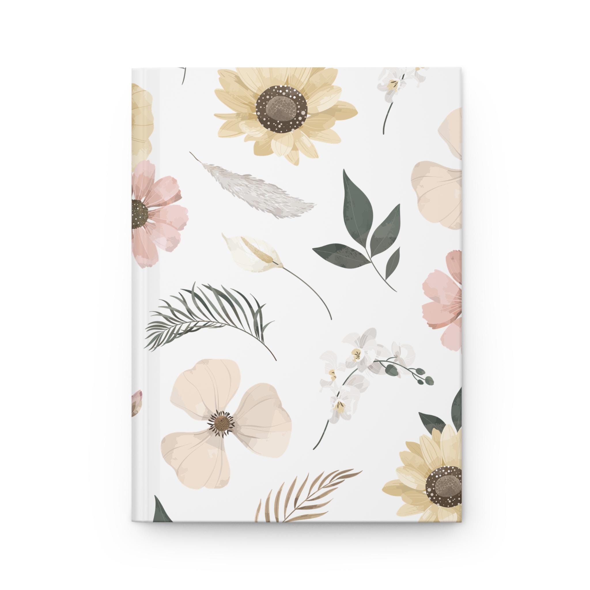 Watercolor Wildflowers Hardcover Journal | Floral Notebook