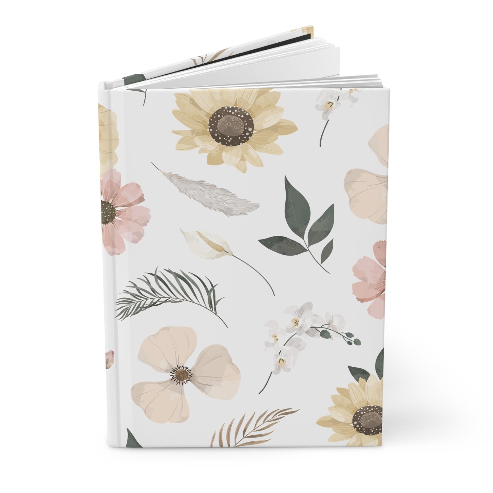Watercolor Wildflowers Hardcover Journal | Floral Notebook
