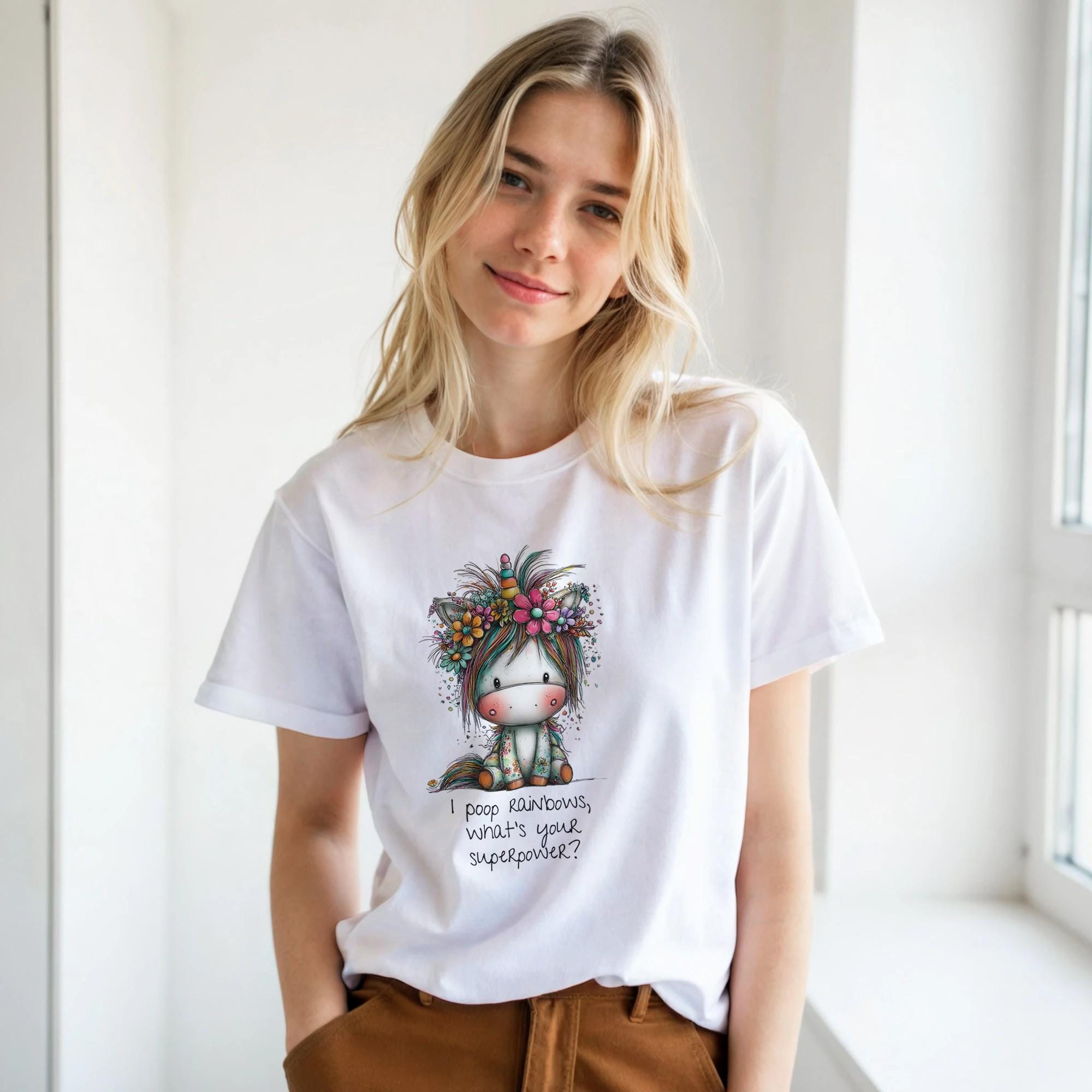 Sassy Unicorn T-Shirt: Funny Graphic Tee for Women, Soft Cotton Print